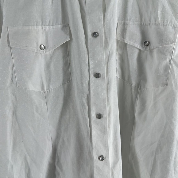 Roper pearl snap western shirt all over monotone print cowboy rodeo sz 2X - Picture 3 of 13